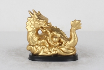  Статуэтка Дракон цвет золото 19х9х16см GARDA DECOR