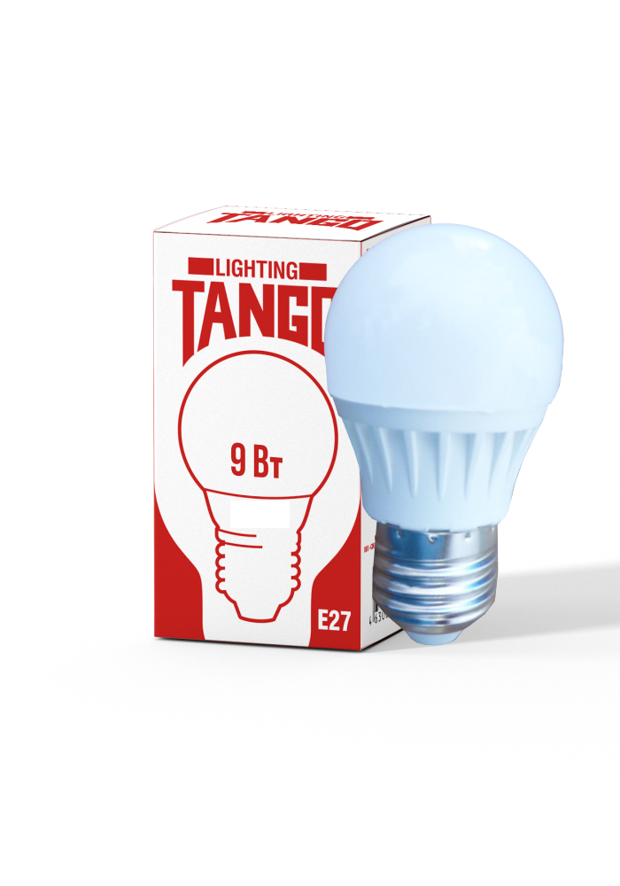  Лампа св/д шар E27 6500К 9w Tango Led 1205320/1196923