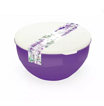  Миска 3л пласт с крыш Lavender 4369644