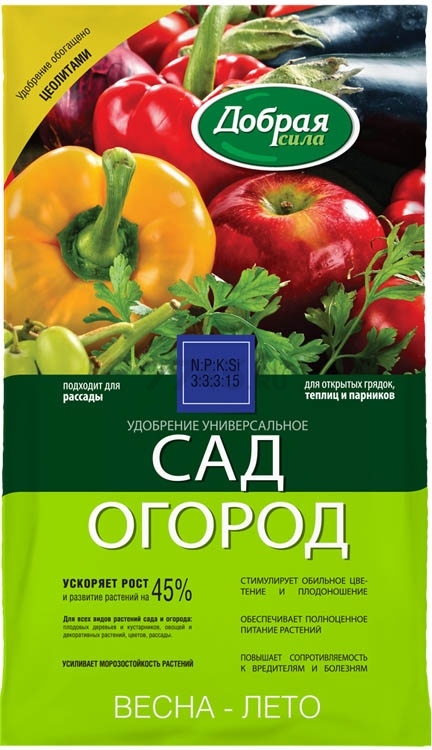  Удобрение универсальное 0,9кг сухое Добрая сила (12)
