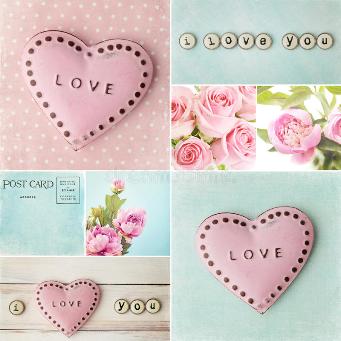  Салфетки бумажные 3-х слойные 33х33см 20шт ЛЮБОВЬ Арт Букет