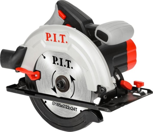  Пила эл циркуляр 1,4Вт. 5500об/мин. диск185мм. PKS185-C3 PIT