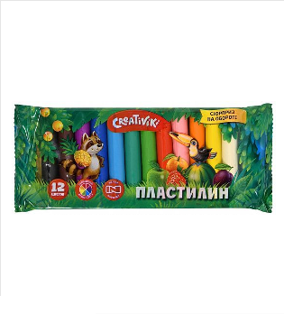  Пластилин 12цв Creativiki 205664