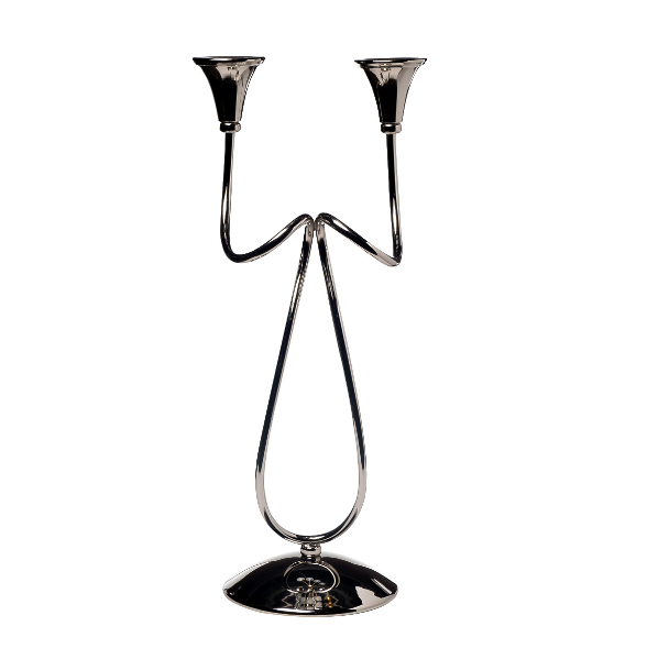  Подсвечник металлич., хром 20х16х53см GARDA DECOR