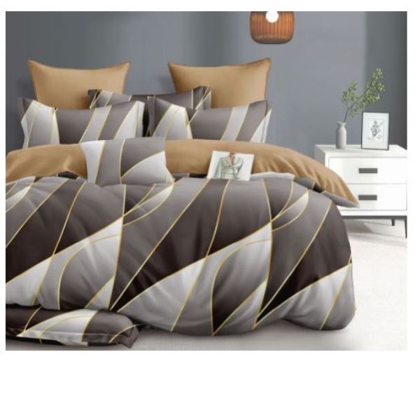  Постельное белье Евро поплин Олив.коллекц УУ1244