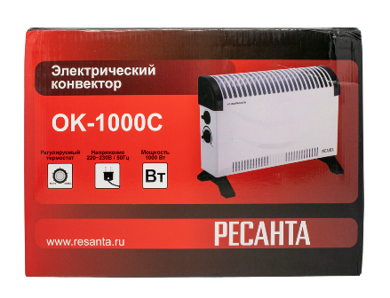  Конвектор электр 1,0кВт ОК-1000С стич 67/4/6 Ресанта