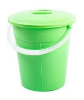  Ведро 8л п/эт Евро пищевое зеленое с крышкой Радиан