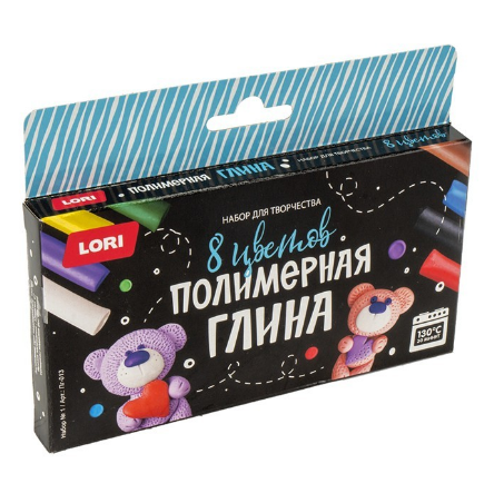  Набор для творчества Полимерная глина 8 цветов 976-192