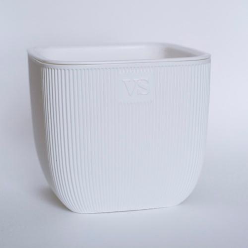  Горшок для цветов 4,7л VipSet с дренаж сист Фабио белый