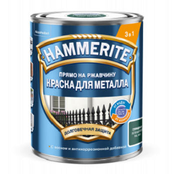  Краска гладкая зеленый мох 0,75л HAMMERITE
