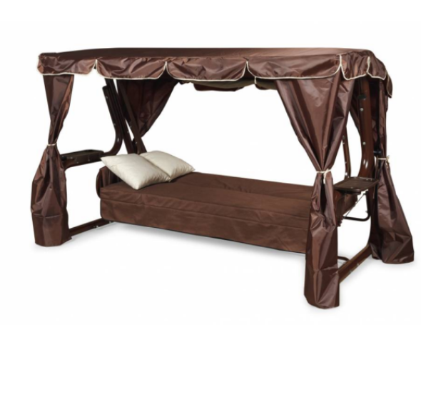  Качели садовые до 700кг Нирвана Премиум 2860х1760х1720мм шоколад
