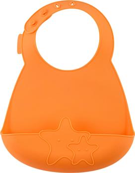  Нагрудник детский оранж LA1329МЗВ Lalababy Play