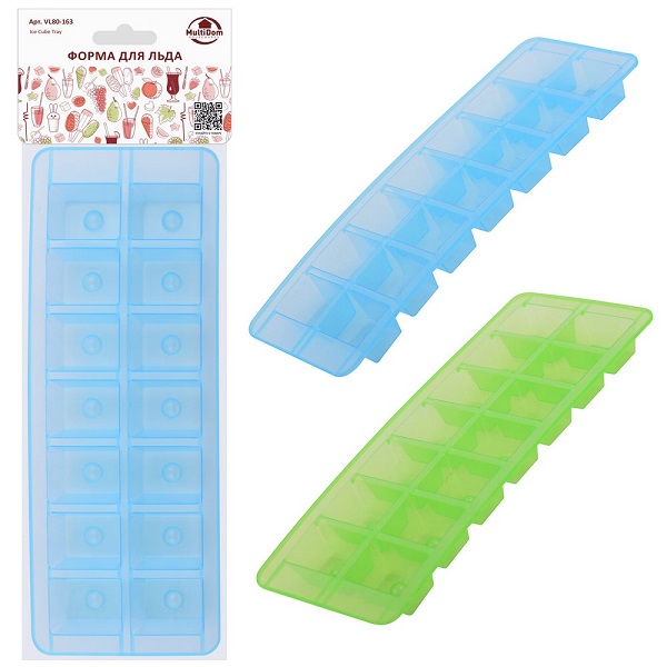  Форма для льда пластик VL80-163