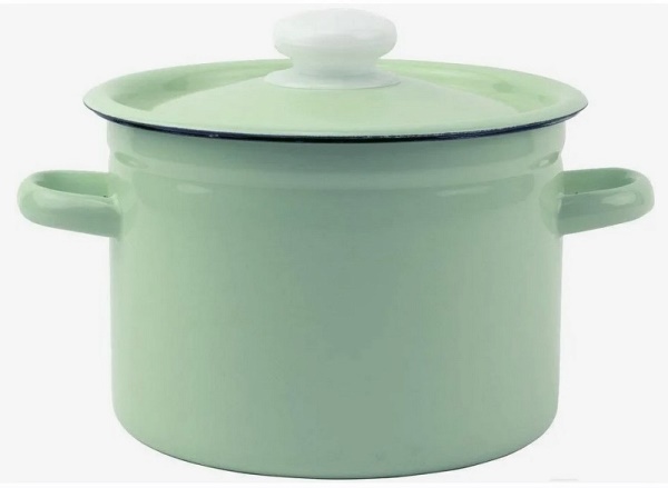  Кастрюля эмалир. 3,5л салатовая С41612.3С