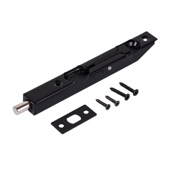  Упор дверной торцевой RIGEL16-140 BL-24 черный 43483