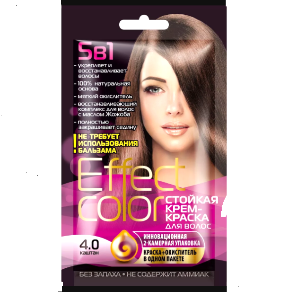 Краска для волос 4.0 каштан 4913 Effect Color