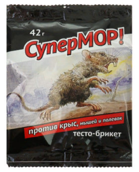  СуперМОР 42г тесто-брикеты от грызунов ВХ