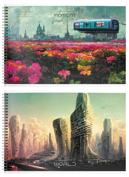  Альбом для рисования 40л ClipStudio 4диз 515-015