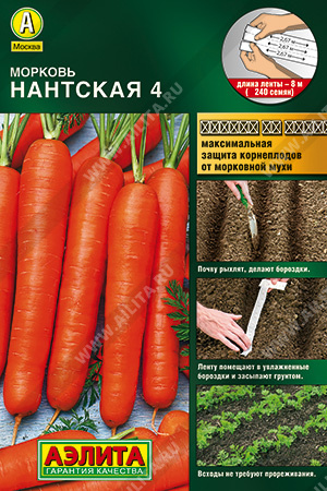  Морковь Нантская 4 цв Аэлита (х2)