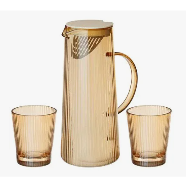  Набор 3пр кувшин+2стак для воды 1,25л/300мл 172-134 Lefard