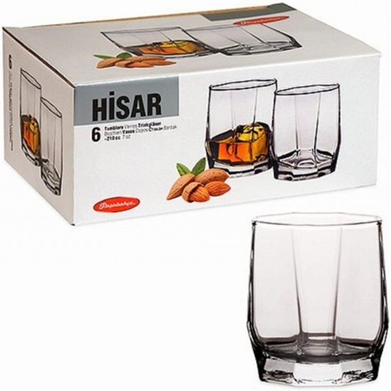 Набор стаканов 6шт 195мл (виски)ХИСАР 42856B