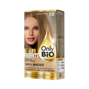  Краска для волос 7.0 Светло русый Only Bio Color