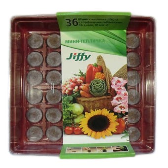  Мини-тепличка на 36 ячеек*d41мм торф.таблетки Jiffy (30шт)