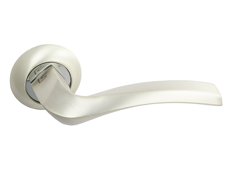  Ручка дверная Лавелло круг жемчужный хром 519150