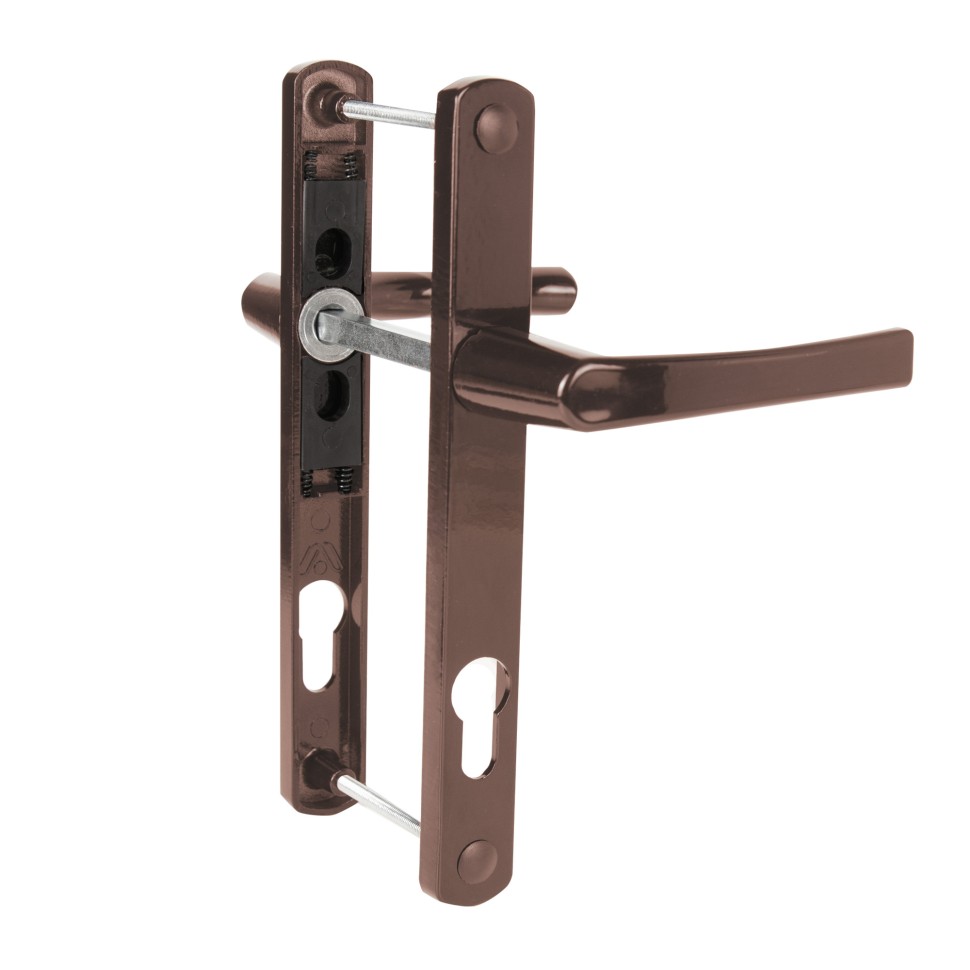  Ручка на планке HANDLE.85.25.67-75 д/узкопроф дверей коричн Punto 60797