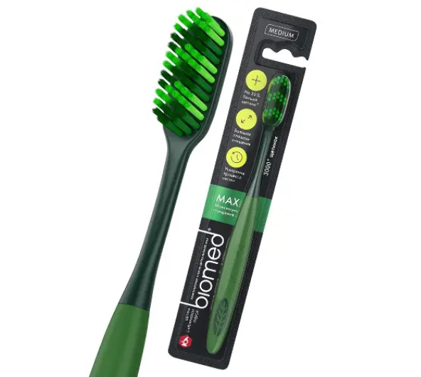  Щетка зубная Biomed Макс средняя 90765