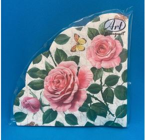  Салфетки бумажн. Art Bouquet Rondo 3-х сл 12шт Райские розы 25288
