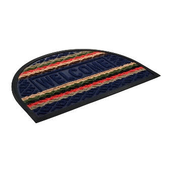  Коврик 40*60см влагопит полукруг синий Comfort Vortex 22385