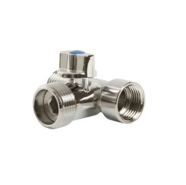  Кран шаровой д/стир маш 3-х прох 1/2"-3/4"-1/2" г/ш/ш бабочка Valtec 512771 