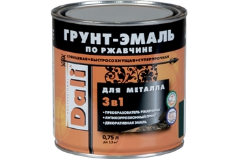  Грунт-эмаль по ржавчине 3в1 оранж 0,75л DALI арт.20529 Рогнеда