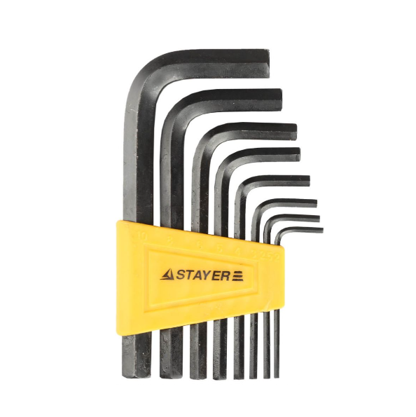  Набор ключей имбусовых HEX 2-10мм 8шт STAYER STANDART 27405-H8