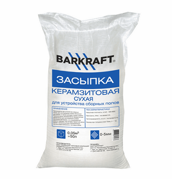  Керамзит сухой 0,04куб.м ГОСТ 32496-2013 BARKRAFT