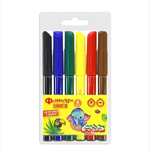  Набор фломастеров 6цв Каляка Маляка утолщен 038325