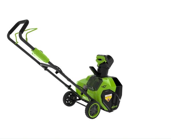  Снегоуборочная машина аккумуляторный 40Вт 1АКБ 4А и ЗУ 40см GreenWorks 2603607UB