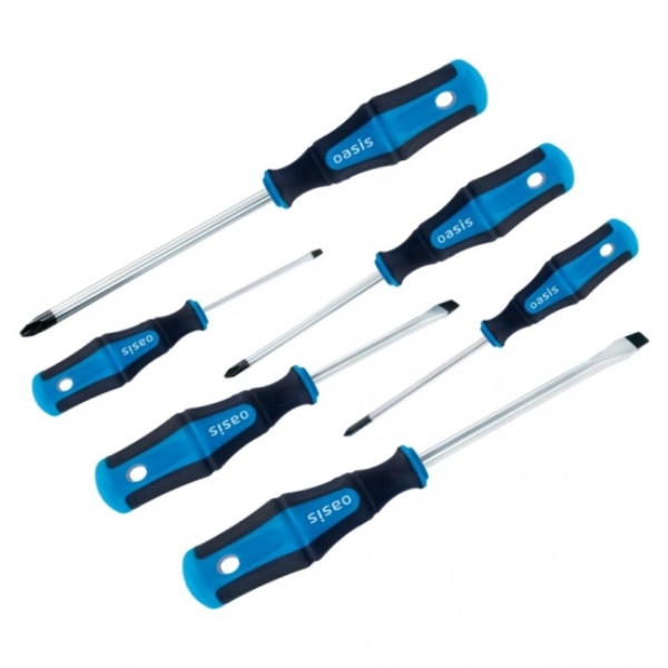  Набор отверток 6пр Oasis CR-MO (SL 3,5,6/PH 0,1,2) 103011206004