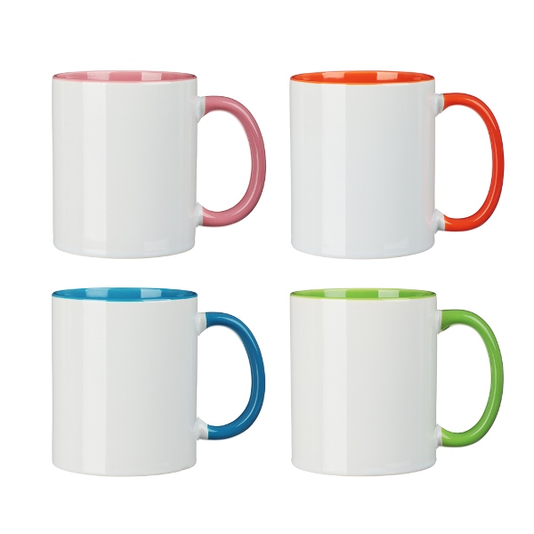  Кружка 320мл Минимализм фарфор 4цв 806-289