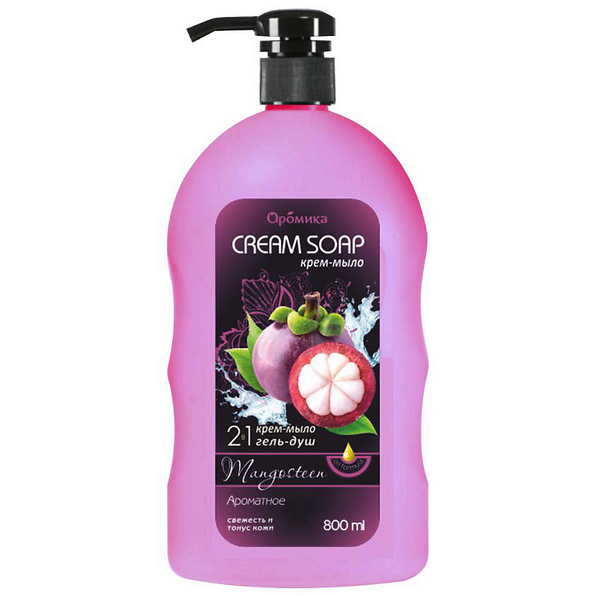  Крем-мыло 800мл 2в1 MangoSteen Аромика