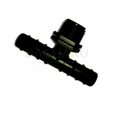 Тройник-трубка 20ш -3/4" для капельного полива ТС022034 Green Helper