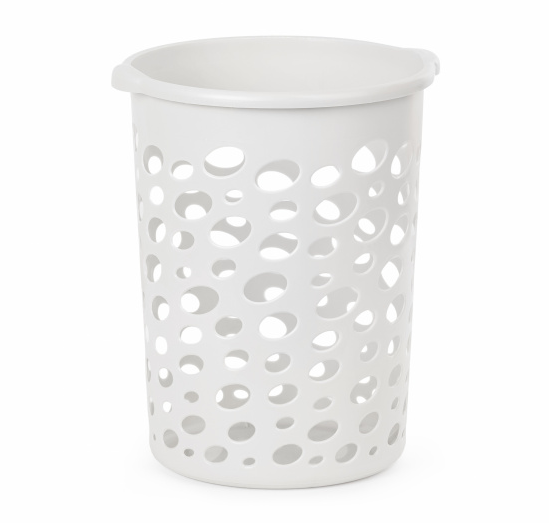  Корзина для мусора 12л Сорренто белая М2052 (уп.10)