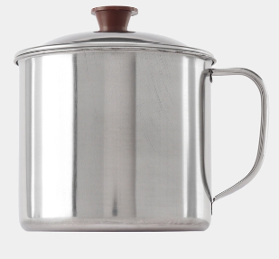  Кружка нерж. 500мл 10см с крышкой AST-002-КК-10