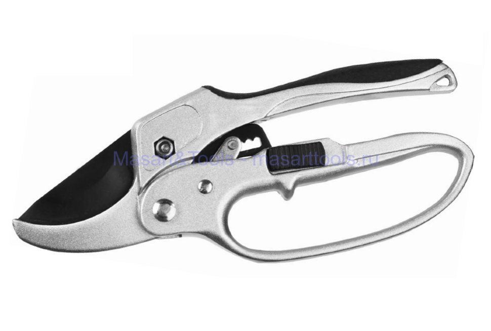  Секатор GRINDA 20см  8-423034 с 2алюм.руч. округ.лез.