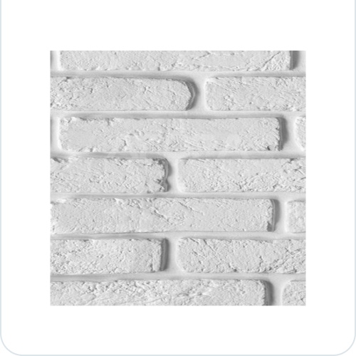 Панель ПВХ 2600*250*7мм Белый Кирпич 347 Ж - фото