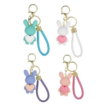  Брелок- подвеска Зайчик с сердечком 509-009