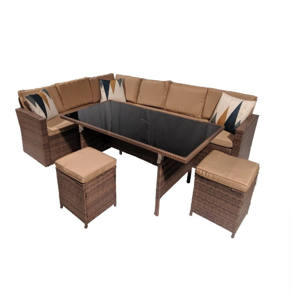  Набор садовой мебели Дижон стол,диван, 2 пуфа BL-210239