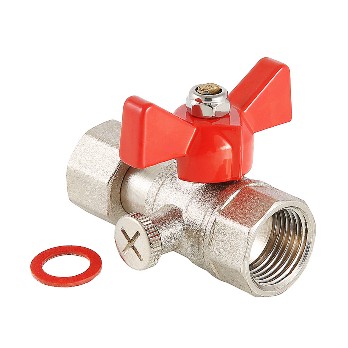  Вентиль шар 1/2"-1/4" г/г д/маном Valtec VT.807.N.0402
