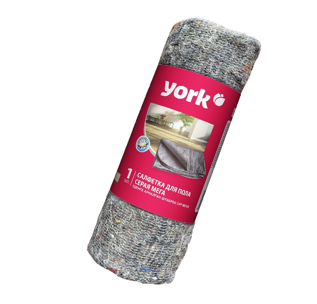  Тряпка для пола хлопок 75х100см серая 022320 Йорк 